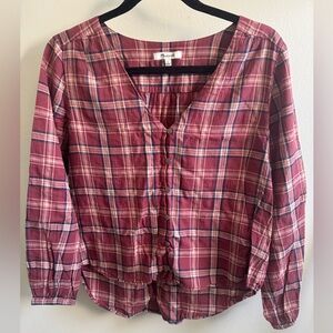 Madewell Plaid Top